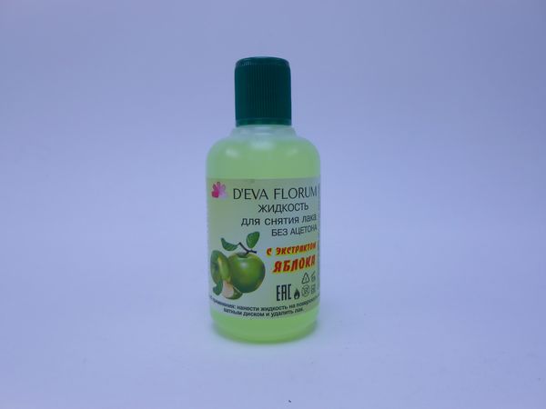 Фото: Жидкость для снятия лака D"eva Florum без ацетона 55мл