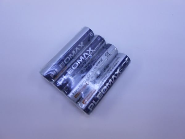 Фото: Батарейки Pleomax Super Heavy Duty R03/286 4S цена за уп.4шт.