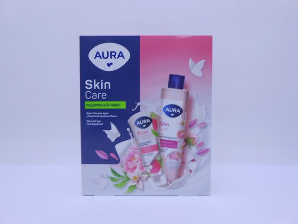 Фото: Набор подарочный Aura Skin Care (гель д/душа 250мл+крем д/рук 75мл)