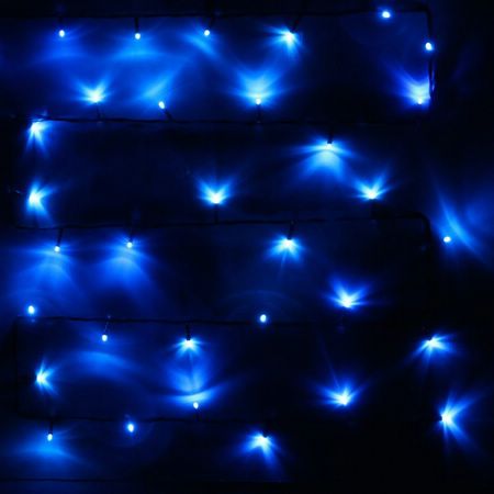 Фото: Гирлянда эл.для дома 13м 152л LED зел.провод,8 реж.Синий (можно соединять) IP-20 120-068