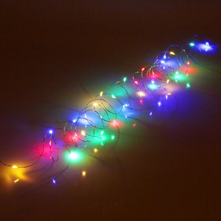 Фото: Гирлянда эл.для дома Нить Роса 10м 100л LED 8 реж.,Мультицвет IP-20 725-0073