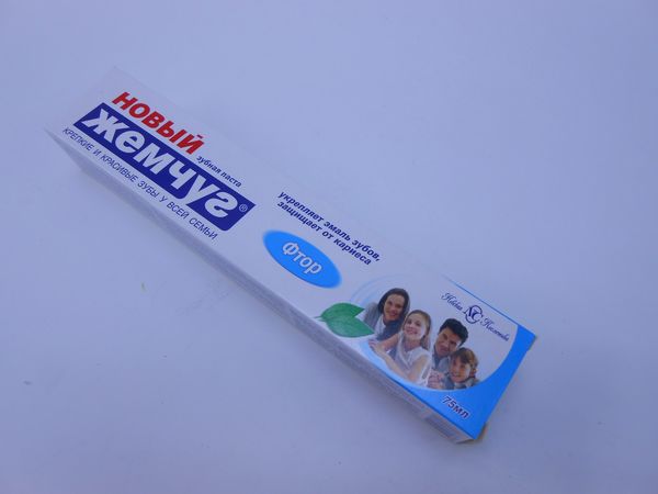 Фото: Зубная паста Новый жемчуг фтор 75г