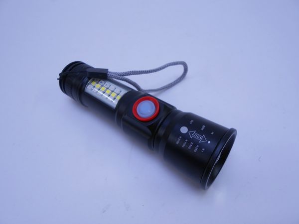 Фото: Фонарь ручной Огонь Н-981-Р50 аккумул.,3 реж.,ЗУМ,зарядка USB