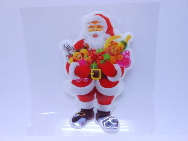 Фото: Наклейка на стекло 19*20см Дед Мороз с подарками пвх 185-0210