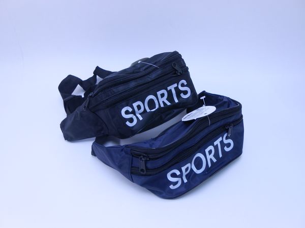 Фото: Сумка на пояс Sports Style 3 кармана синий,черный 851-222,221