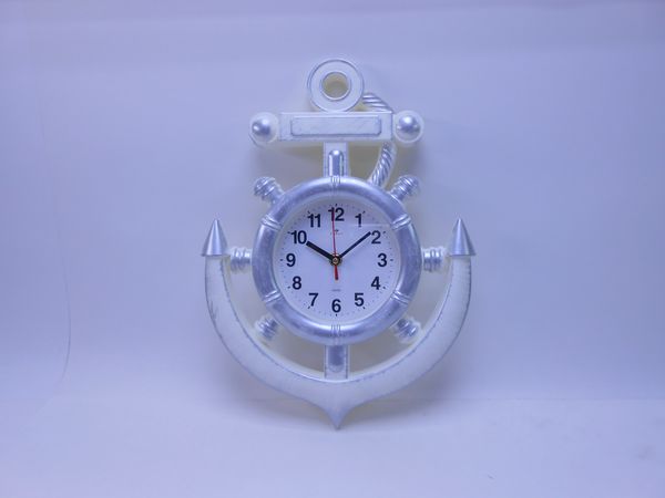 Фото: Часы настенные Якорь 3827-003 27,5*38см белый с серебром Маяк Рубин