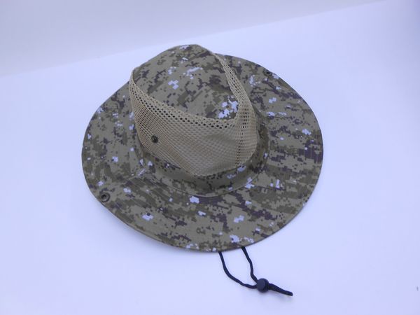 Фото: Шляпа мужская Tourist с клепками и сеткой микс 550-6226