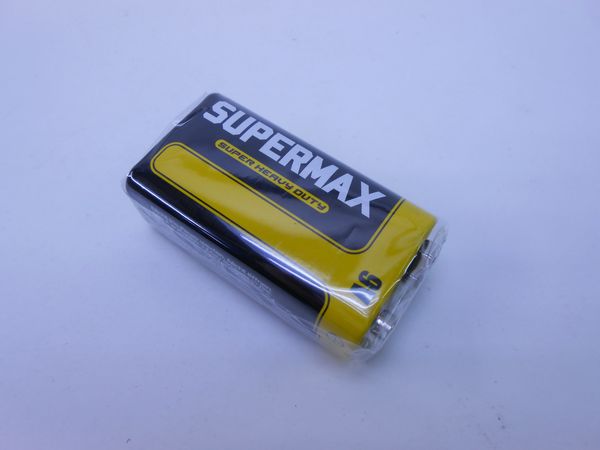 Фото: Батарейки Supermax 6F22 крона
