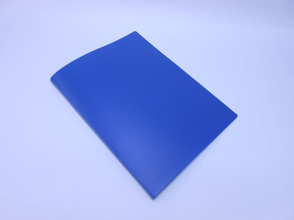 Фото: Папка с боковым металлическим прижимом Staff синяя,до 100л.,0,5мм 229232