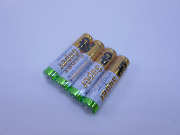 Фото: Батарейки GP24ARS-2SB4 Super акалин.4шт ААА1,5В щелочная,за уп