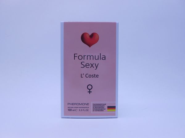 Фото: Парфюмерный лосьон с феромонами Formula Sexy L"Coste жен.100мл