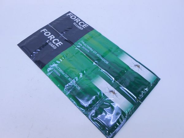 Фото: Пластины от комаров Forsе зеленые без запаха /200/