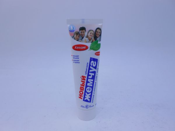 Фото: Зубная паста Новый жемчуг кальций 100г