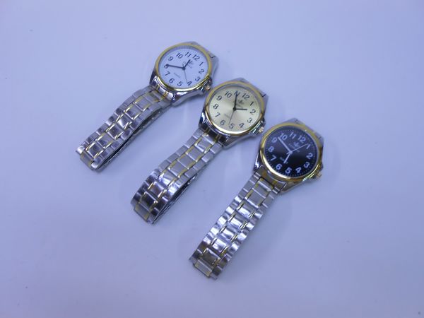 Фото: Часы наручные мужские металлический браслет с застежкой